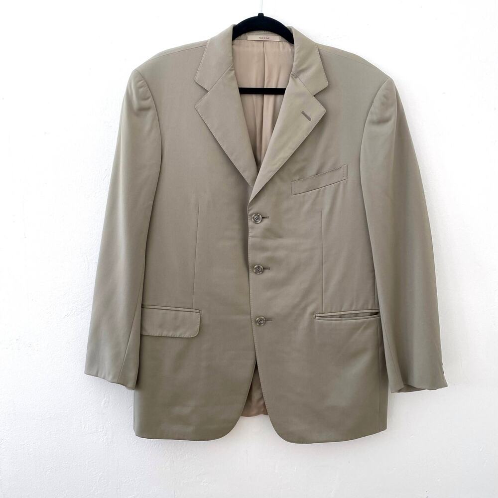 Ermenegildo Zegna Blazer Sport Coat Jacket Wool 3 Button Dual Vent Men's Size 40